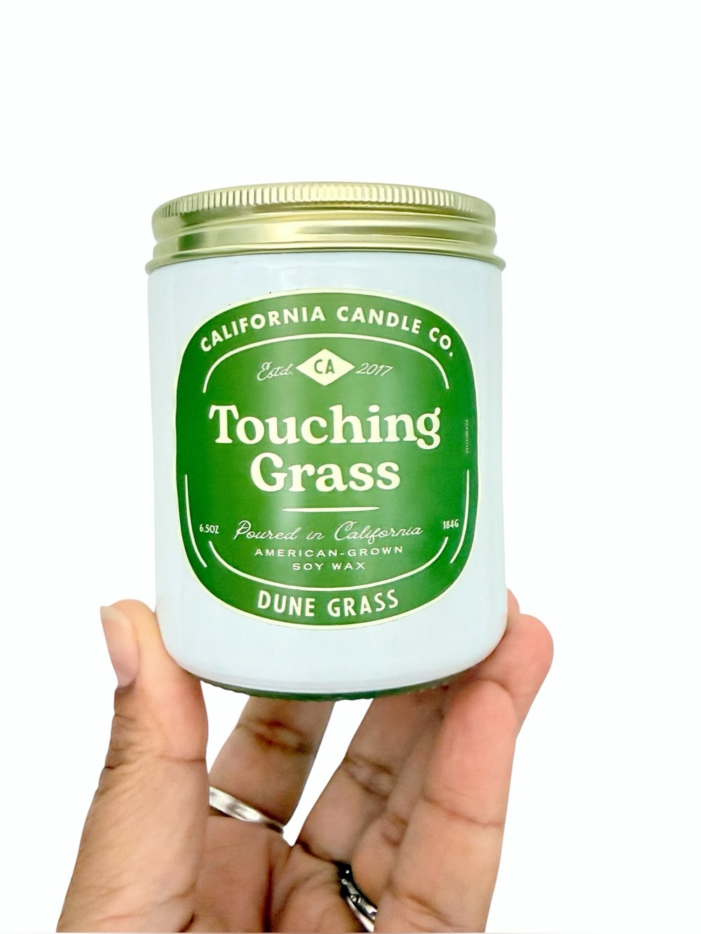 Leoben Company Touching Grass Dune Grass Scented Soy Candle - Green